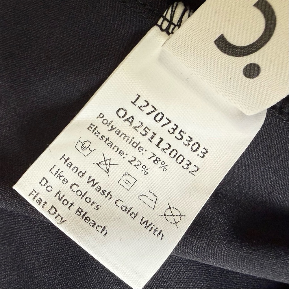 Commense Black Asymmetric Ruched Maxi Dress NWT Sleeveless Stretch Medium - Picture 9 of 10